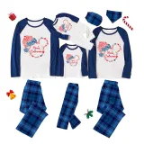 Christmas Matching Family Pajamas Multicolor Cartoon Mouse Blue Pajamas Set