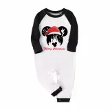 Christmas Matching Family Pajamas Cartoon Mouse With Christmas Hat Blue Pajamas Set