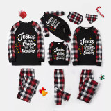 Christmas Matching Family Pajamas Jesus Is The Reason To The Season White Pajamas Set