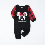 Christmas Matching Family Pajamas Cartoon Mouse With Christmas Hat Blue Pajamas Set