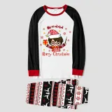 Christmas Matching Family Pajamas Cartoon Harry Christmas Snowflake Pajamas Set