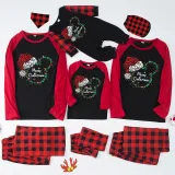 Christmas Matching Family Pajamas Multicolor Cartoon Mouse Blue Pajamas Set