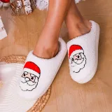 Christmas Slipper Gnomies and Elk Home Christmas Cotton Slipper