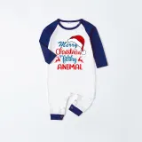 Christmas Matching Family Pajama Merry Christmas Hat Ya Filthy Animal Blue Pajamas Set