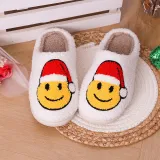 Christmas Slipper Gnomies and Elk Home Christmas Cotton Slipper