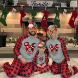 Christmas Matching Family Pajamas Cartoon Mouse Best Christams Ever Gray Pajamas Set