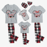 Christmas Matching Family Pajamas Cartoon Mouse Snowflake 2023 Short Pajamas Set