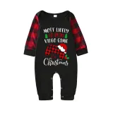 Christmas Matching Family Pajama Cartoon Most Likely To Play Game Black Christmas Pajamas Set