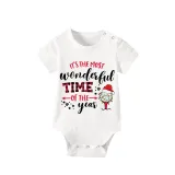 Christmas Matching Family Pajama It Is The Most Wonderful Time Wine White Christmas Pajamas Set