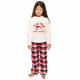 Christmas Matching Family Pajama Santa HO HO HO Ice Hockey Red Christmas Pajamas Set