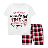 Christmas Matching Family Pajama It Is The Most Wonderful Time Wine White Christmas Pajamas Set