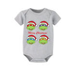 Christmas Matching Family Pajamas Cartoon Tortoise Short Green Pajamas Set