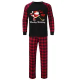 Christmas Matching Family Pajama Santa HO HO HO Ice Hockey Black Christmas Pajamas Set