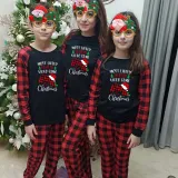 Christmas Matching Family Pajama Cartoon Most Likely To Play Game Black Christmas Pajamas Set