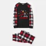 Christmas Matching Family Pajama Elk Play Basketball Multicolor Christmas Pajamas Set