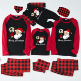 Christmas Matching Family Pajama Santa Football Multicolor Christmas Pajamas Set