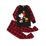 Kids Christmas Pajamas Merry Christmas Scarf Dog Cartoon Pajamas