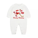 Christmas Matching Family Pajama Santa HO HO HO Ice Hockey Red Christmas Pajamas Set
