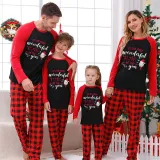Christmas Matching Family Pajama It Is The Most Wonderful Time Wine Multicolor Christmas Pajamas Set