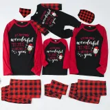Christmas Matching Family Pajama It Is The Most Wonderful Time Wine Multicolor Christmas Pajamas Set