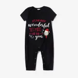 Christmas Matching Family Pajama It Is The Most Wonderful Time Wine Black Christmas Pajamas Set