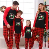 Christmas Matching Family Pajama Cartoon HO HO HO Game Multicolor Christmas Pajamas Set