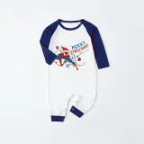 Kids Christmas Pajamas Merry Christmas String Light Super Hero Cartoon Pajamas
