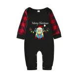Kids Christmas Pajamas Merry Christmas String Light Big Eyes Cartoon Pajamas