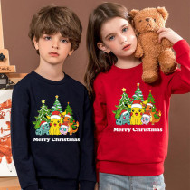 Kids Christmas Tops Christmas Tree Cartoon Christmas Sweater