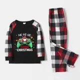 Christmas Matching Family Pajama Cartoon HO HO HO Game Multicolor Christmas Pajamas Set
