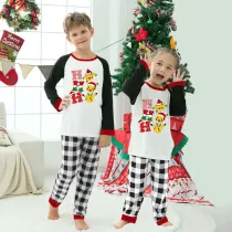 Kids Christmas Pajamas Merry Christmas HO HO HO Cartoon Pajamas