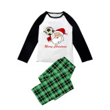 Christmas Matching Family Pajama Santa Football Green Christmas Pajamas Set