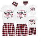 Christmas Matching Family Pajama It Is The Most Wonderful Time Wine White Christmas Pajamas Set
