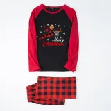 Christmas Matching Family Pajama Elk Play Basketball Multicolor Christmas Pajamas Set