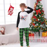 Kids Christmas Pajamas Merry Christmas String Light Super Hero Cartoon Pajamas