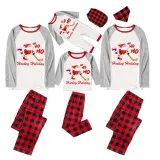 Christmas Matching Family Pajama Santa HO HO HO Ice Hockey Red Christmas Pajamas Set
