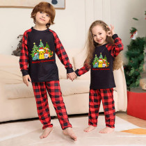 Kids Christmas Pajamas Christmas Tree Cartoon Pajamas