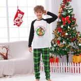 Kids Christmas Pajamas Christmas Tree Wreath Puppy Dog Cartoon Pajamas
