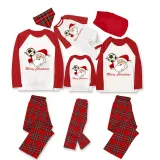 Christmas Matching Family Pajama Santa Football Red Christmas Pajamas Set