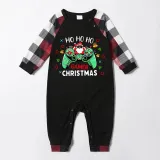 Christmas Matching Family Pajama Cartoon HO HO HO Game Multicolor Christmas Pajamas Set