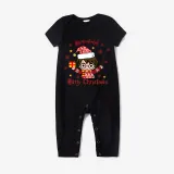 Christmas Matching Family Pajama Cartoon Harry Snowflake Black Christmas Pajamas Set