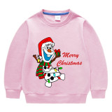 Kids Christmas Tops Cartoon Snowman Merry Christmas Sweater