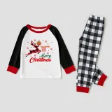 Christmas Matching Family Pajama Elk Play Basketball Gray Christmas Pajamas Set