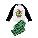 Kids Christmas Pajamas Christmas Tree Wreath Puppy Dog Cartoon Pajamas
