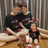 Christmas Matching Family Pajama It Is The Most Wonderful Time Wine Black Christmas Pajamas Set