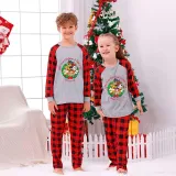 Kids Christmas Pajamas Christmas Tree Wreath Puppy Dog Cartoon Pajamas