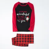 Christmas Matching Family Pajama It Is The Most Wonderful Time Wine Multicolor Christmas Pajamas Set