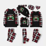 Christmas Matching Family Pajama Cartoon HO HO HO Game Multicolor Christmas Pajamas Set