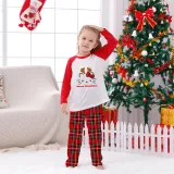Kids Christmas Pajamas Merry Christmas Antlers Kitten Cartoon Pajamas