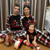 Christmas Matching Family Pajama Elk Play Basketball Multicolor Christmas Pajamas Set